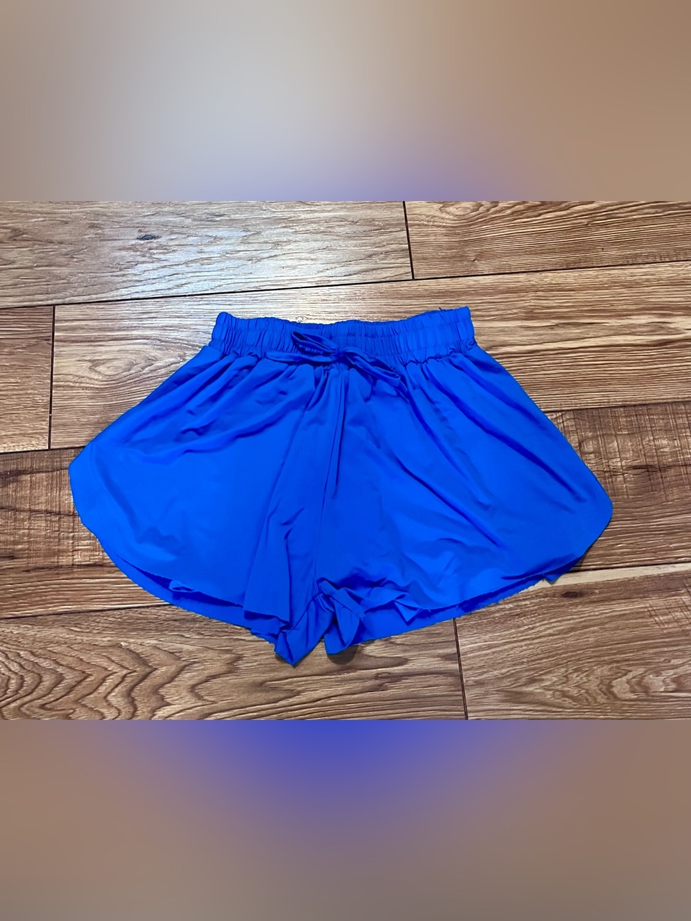 Girl’s Blue Elastic Waist Pull-On Shorts